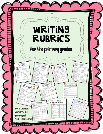 1st grade writing assignment rubric