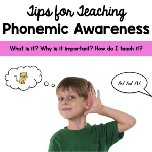 Tips and Activities for Phonemic Awareness - Sarah's Teaching Snippets