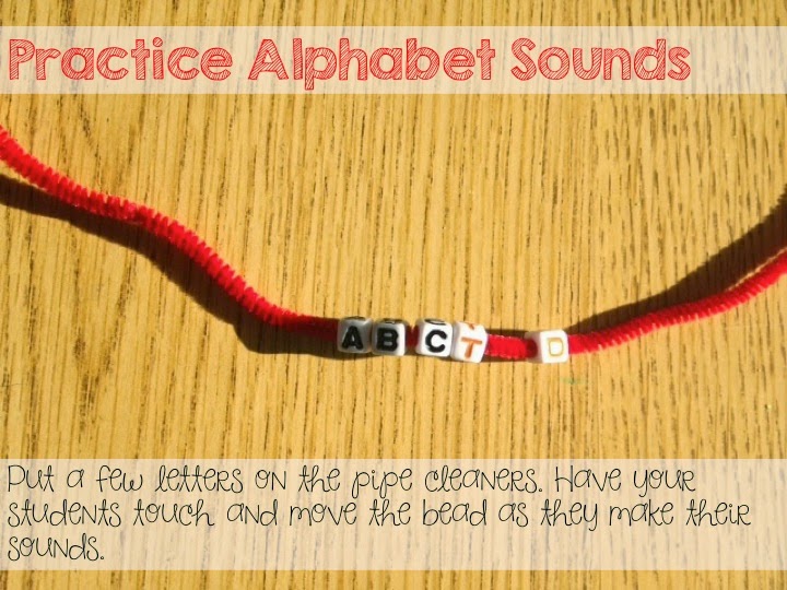 Letter Beads and Pipe Cleaners: ABCs, Phonemic Awareness, and Phonics -  Sarah's Teaching Snippets