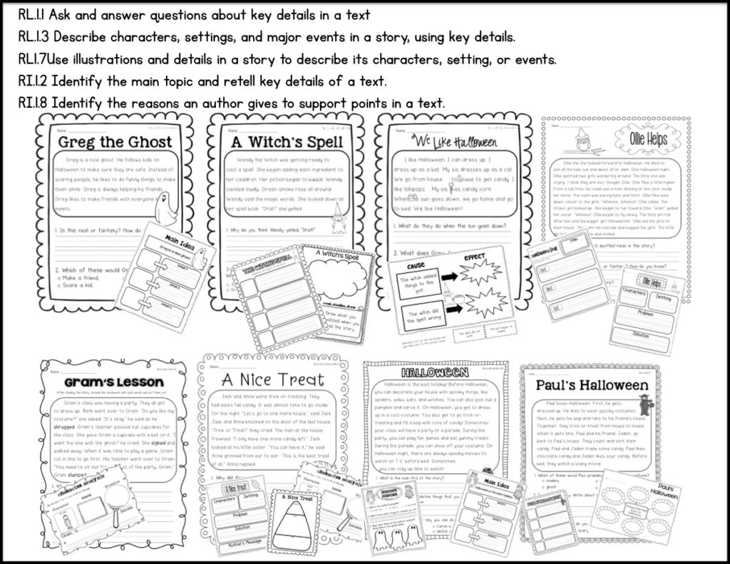 Halloween Resources for your First Grade Classroom - Sarah's Teaching