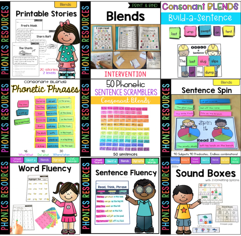 Consonant Blends - Sarah's Teaching Snippets