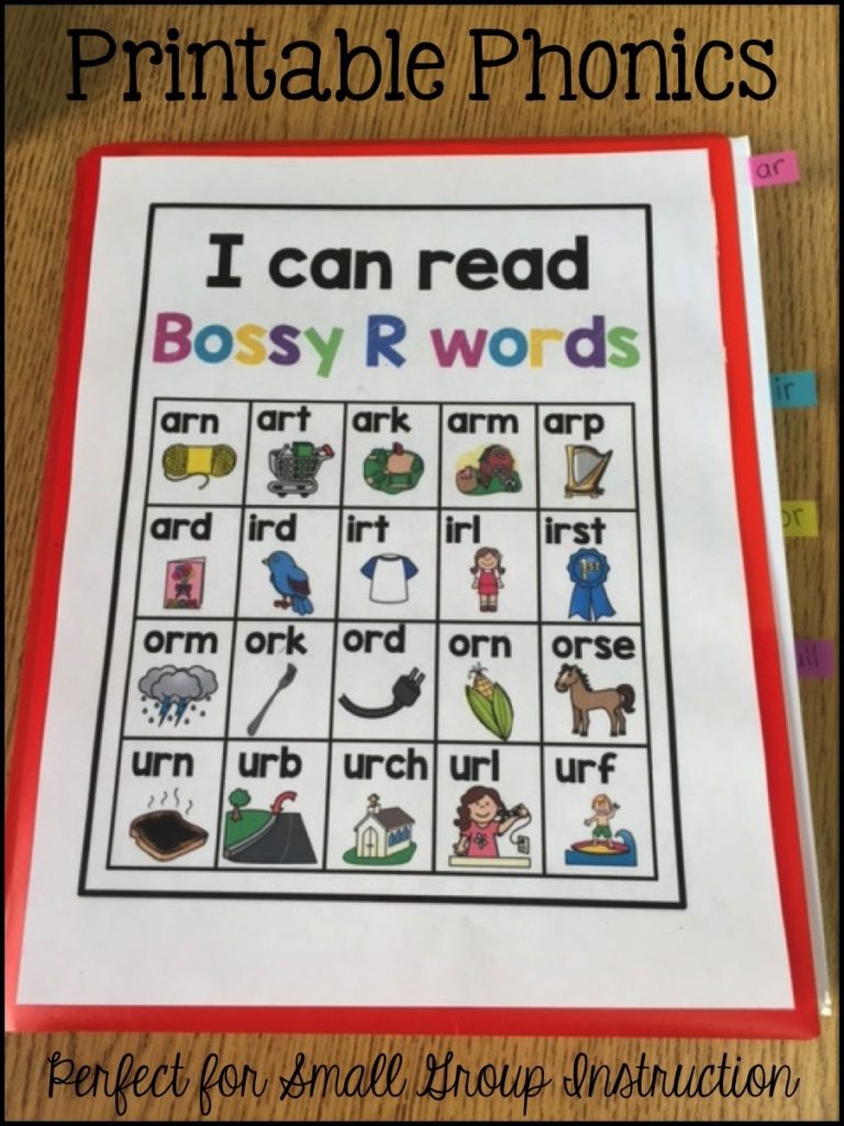 Printable RTI for all R-Controlled Vowels - Sarah