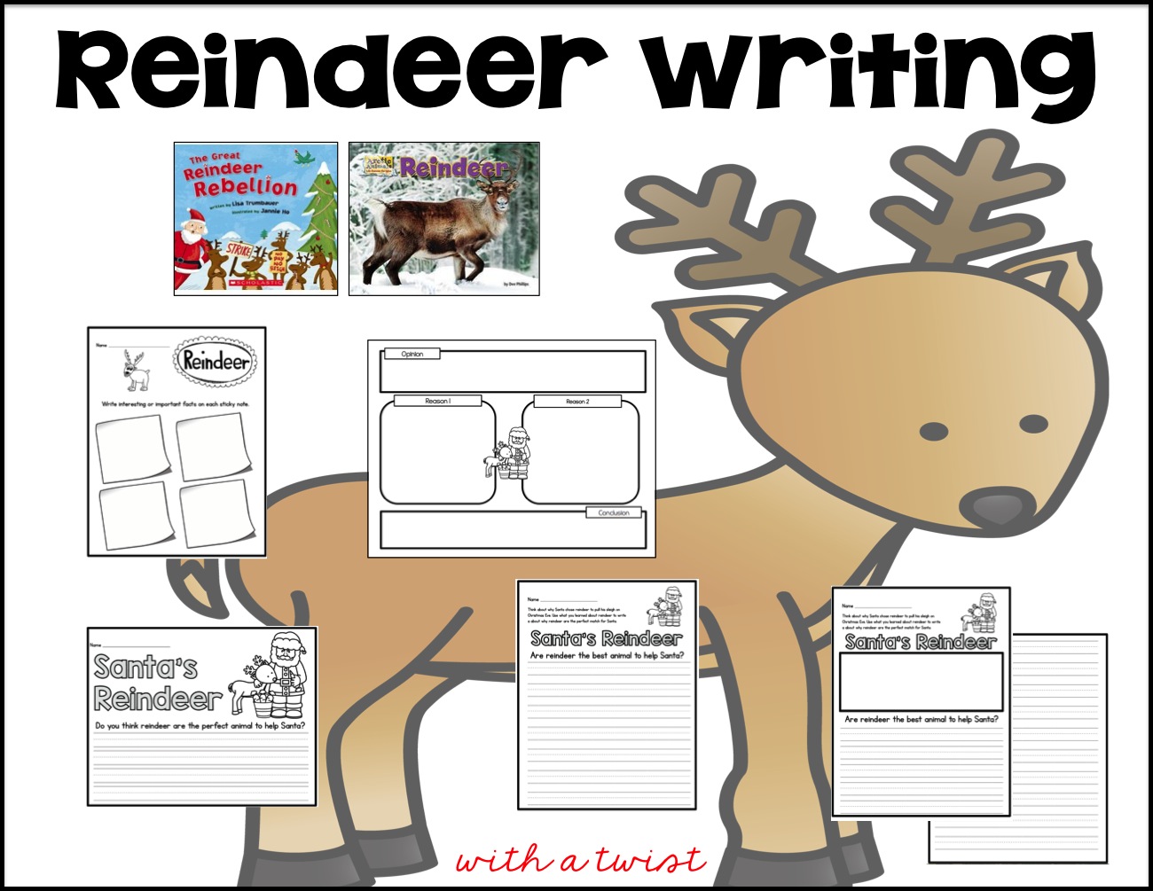 Common Core in December: Reindeer - Sarah's Teaching Snippets