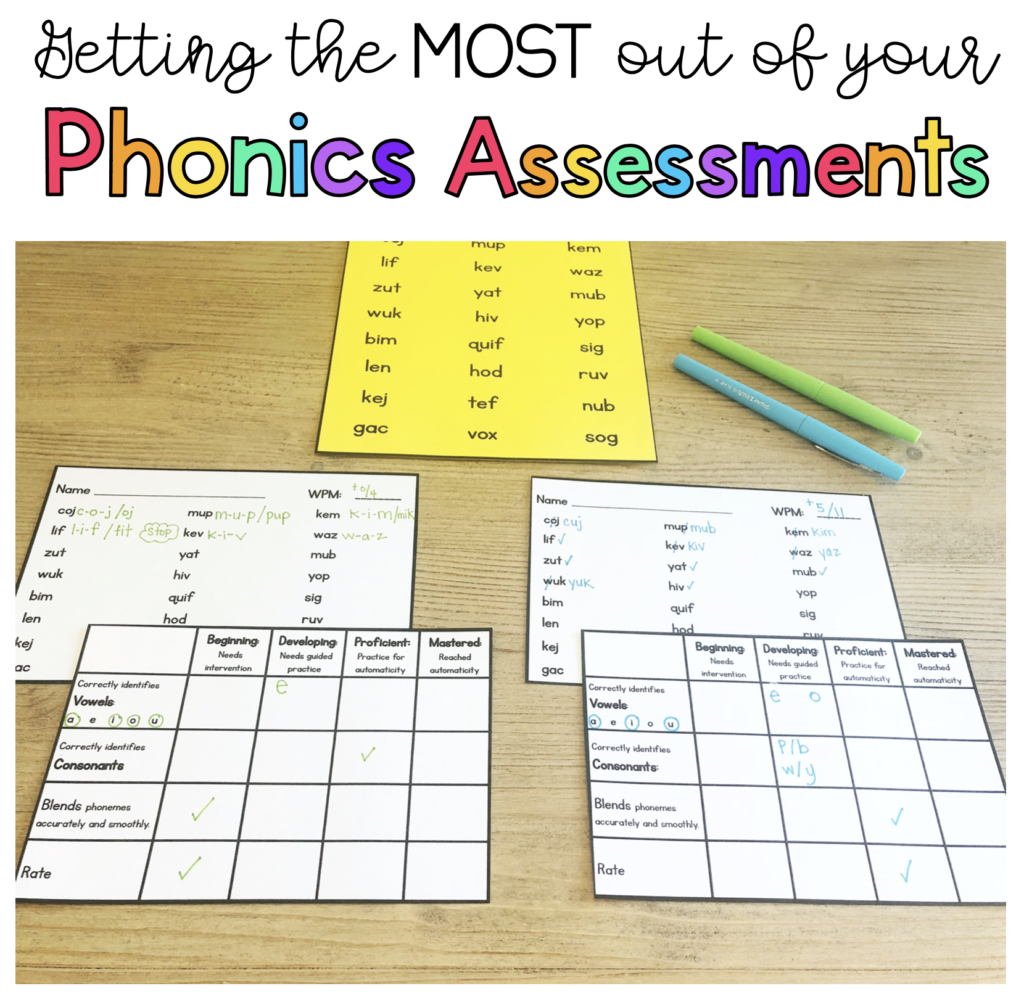 Phonics Assessments Sarah S Teaching Snippets