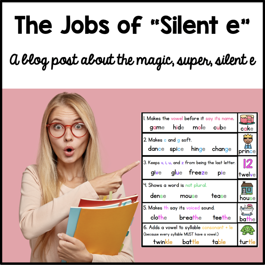 The Jobs Of Silent E Sarah S Teaching Snippets