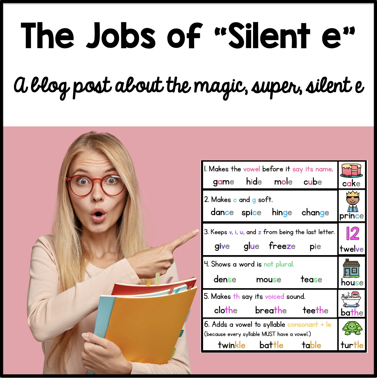 The Jobs of Silent e - Sarah's Teaching Snippets