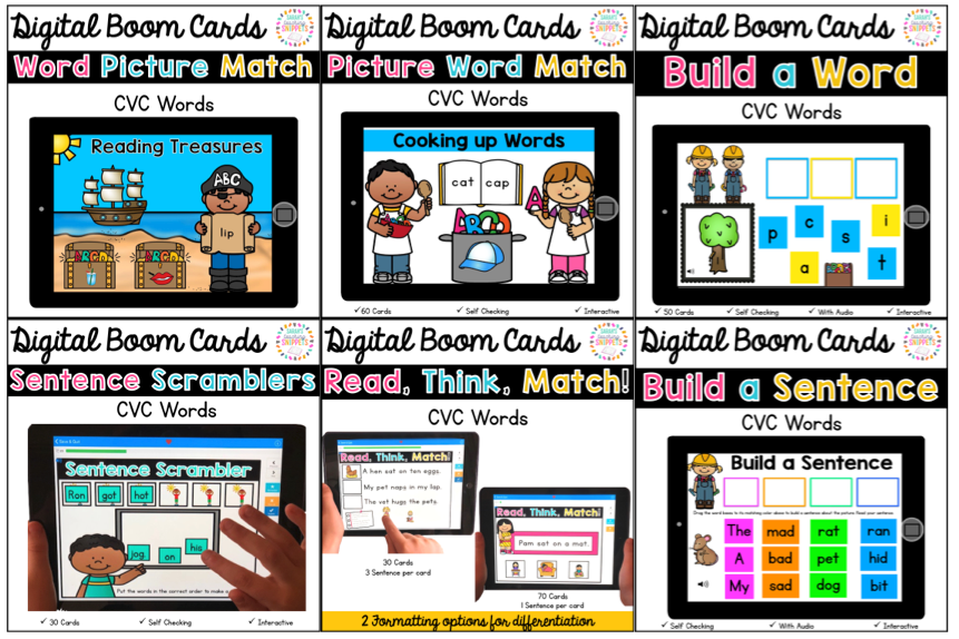 Sentence Building with Onomatopoeia | Digital Literacy Center JANUARY BOOM  Cards