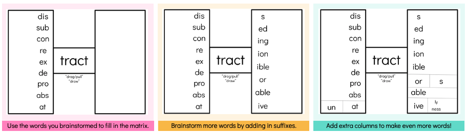 word matrix how to